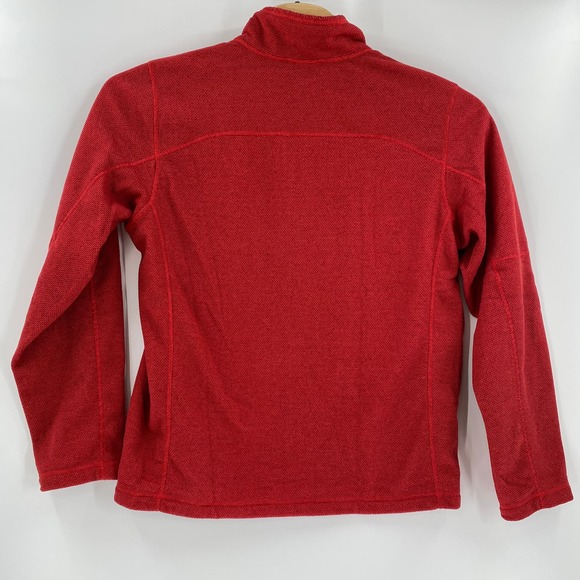 The North Face Large Solid Red Soft 1/4 Zip Long Sleeve‎ Pullover Sweater - Picture 5 of 5